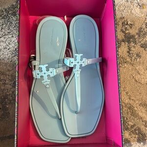 Tory Burch Sky Blue Flip Flops